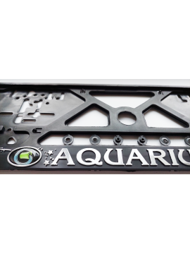 Number Plate Frame raised 3D embossed Zodiac sign AQUARIUS